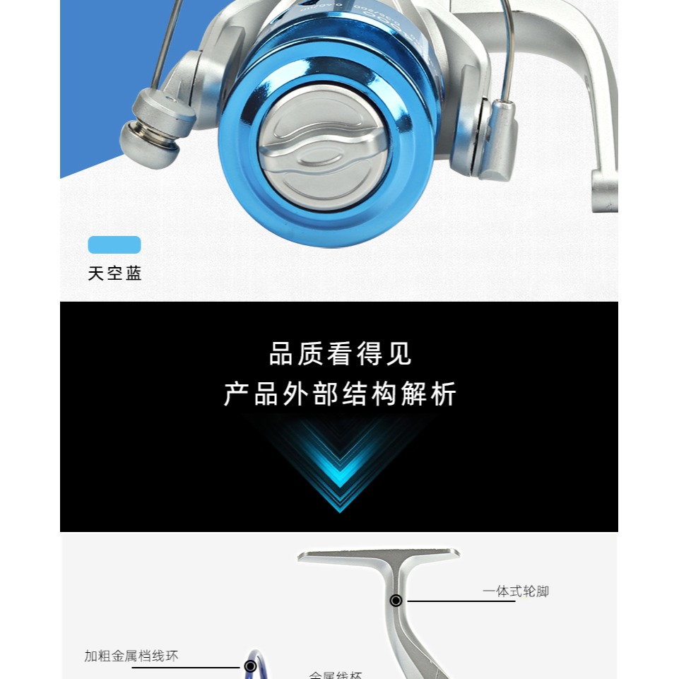 漁輪魚輪紡車輪全金屬漁線輪不銹鋼海竿輪魚線輪海桿輪路亞遠投輪-細節圖10