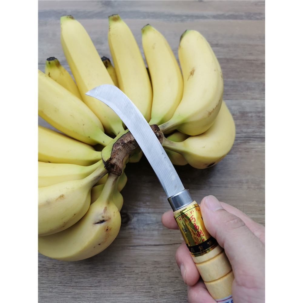 香蕉刀鳳梨刀水果彎刀不銹鋼菠蘿刀banana刀包郵割菜小彎刀弧形-細節圖5
