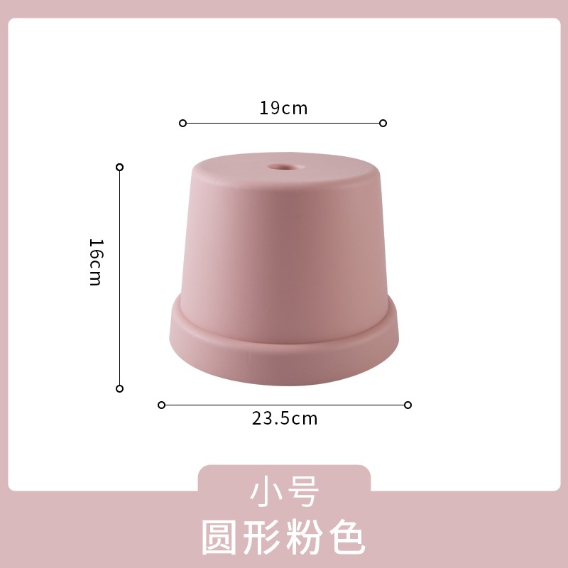 塑料家用小凳子加厚結實浴室洗澡矮凳兒童寶寶換鞋凳成人便攜圓凳-細節圖7