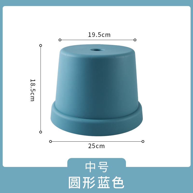 塑料家用小凳子加厚結實浴室洗澡矮凳兒童寶寶換鞋凳成人便攜圓凳-細節圖8