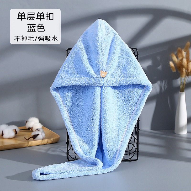 雙層加厚幹發帽女超強吸水速幹2022新款浴帽神器擦頭發毛巾包頭巾-細節圖7