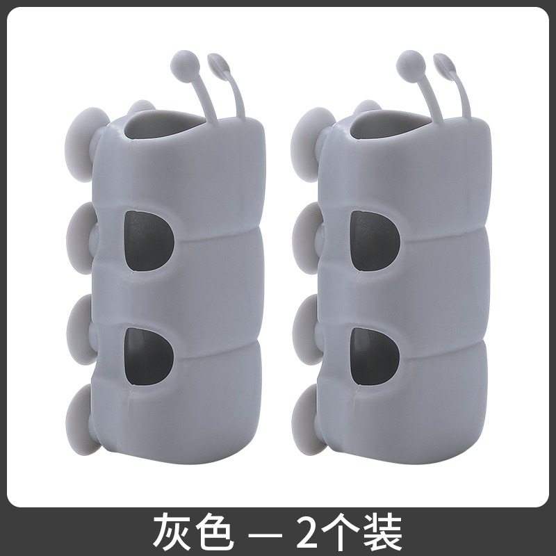 毛毛蟲花灑吸盤掛噴頭底座支架通用免打孔可移動固定座淋浴器配件-細節圖7