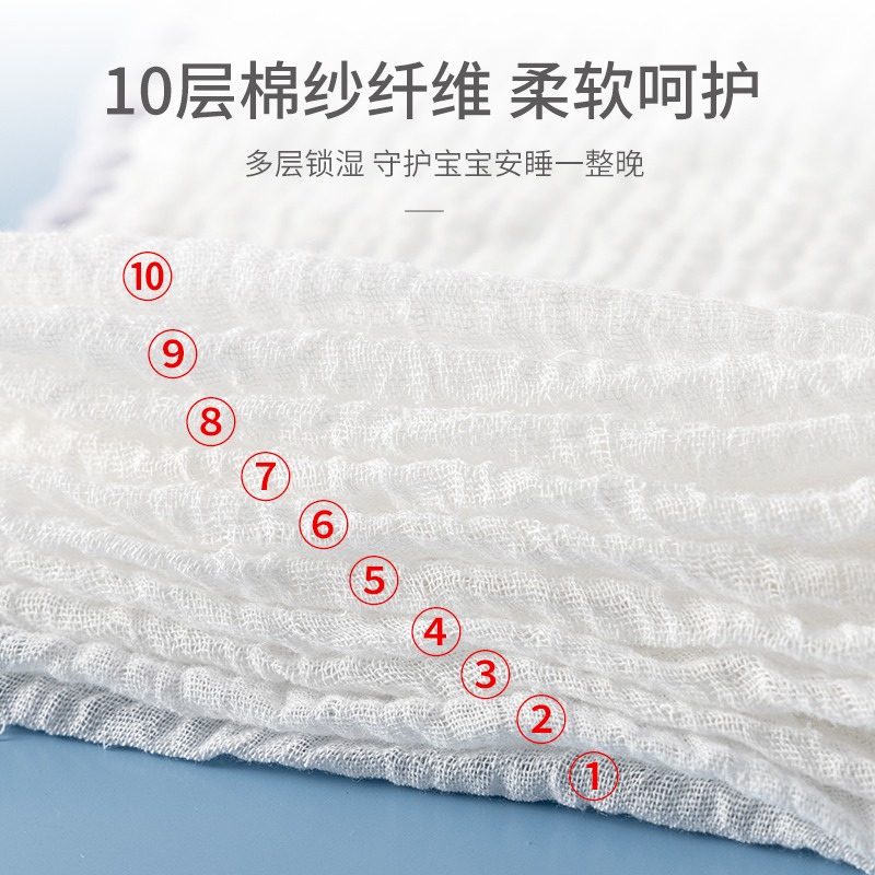 寶寶新生兒雲片枕墊嬰兒枕巾定型枕頭0到6個月純棉吸汗透氣防吐奶-細節圖4