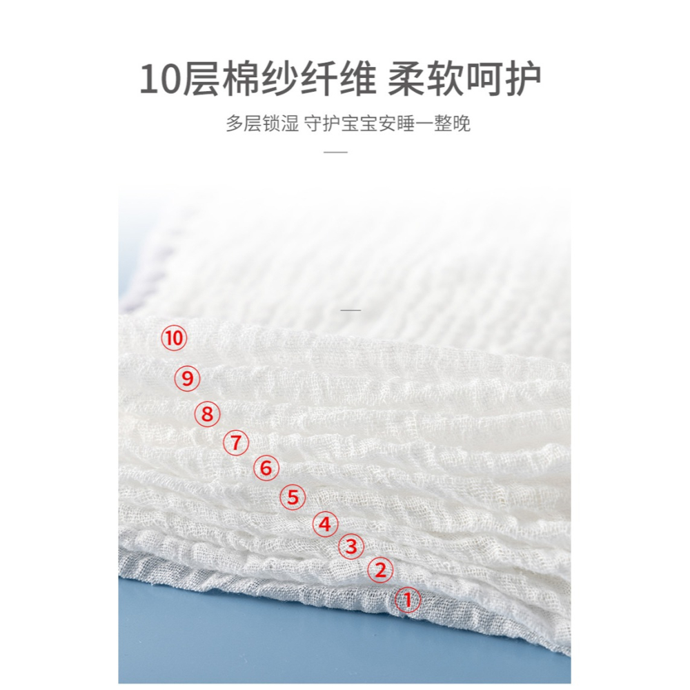 寶寶新生兒雲片枕墊嬰兒枕巾定型枕頭0到6個月純棉吸汗透氣防吐奶-細節圖7