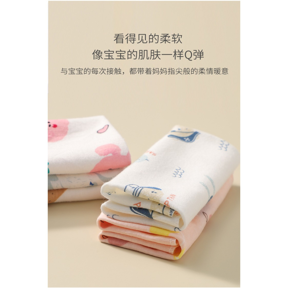 寶寶口水巾純棉餵奶手帕手新生兒用品嬰兒超柔軟洗臉毛巾小方巾-細節圖8