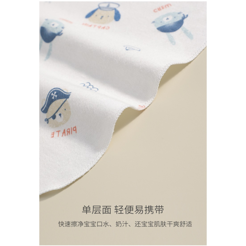 寶寶口水巾純棉餵奶手帕手新生兒用品嬰兒超柔軟洗臉毛巾小方巾-細節圖9