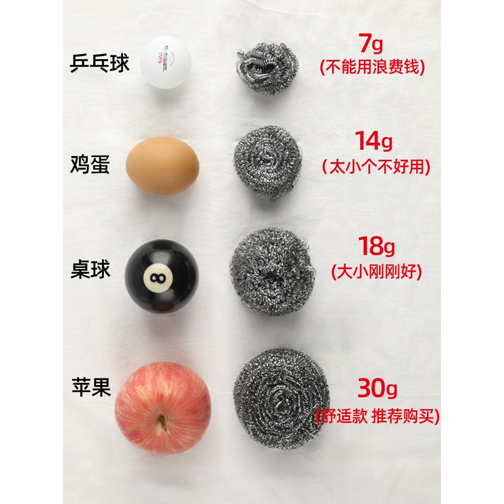 鋼絲球清潔球家用不銹鋼洗鍋廚房神器清潔用品刷洗碗鐵絲不掉絲大-細節圖2