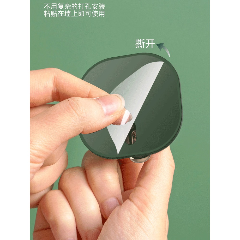 掛鉤免打孔強力粘貼承重粘膠門後衛生間墻壁廚房鑰匙無痕衣服粘鉤-細節圖2