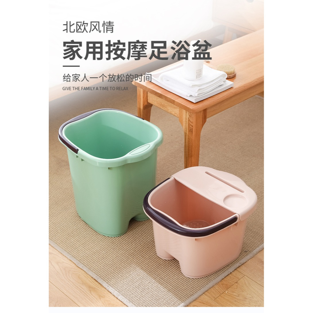 泡腳桶家用高深泡腳盆過小腿膝蓋宿舍洗腳足浴桶保溫按摩泡腳神器-細節圖6
