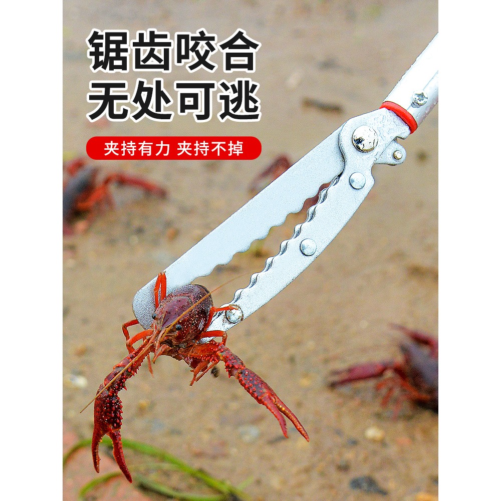 蛇夾子消防伸縮加長夾蛇器防咬野外神器鱔魚叉泥鰍趕海蛇鉤夾大挾-細節圖2