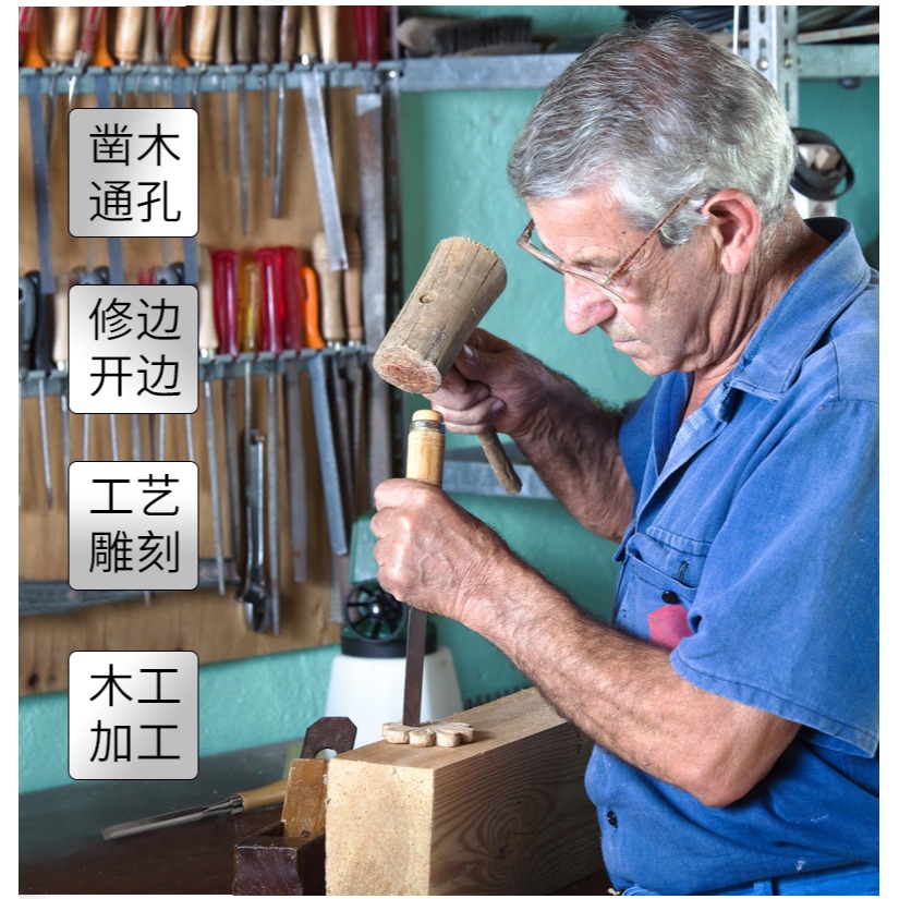 木工鑿 木工鑿子特鋼 木工工具大全木柄鋼鑿木匠平鑿扁鑿扁鏟鑿刀-細節圖10