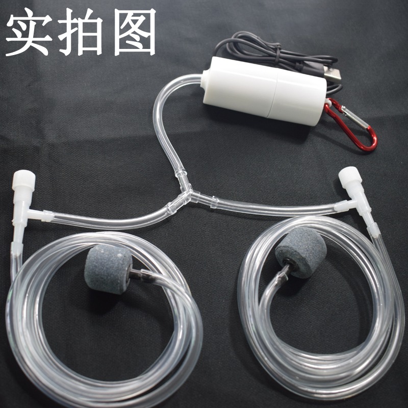 迷你小魚缸氧氣泵小型家用帶氧氣金魚加氧器過濾一體增氧棒充氧機-細節圖3