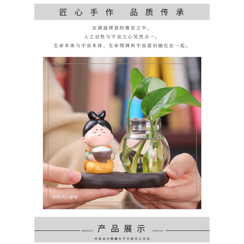 新中式可愛唐仕女家居擺件客廳電視櫃書房辦公室桌面治癒系小擺設-細節圖9