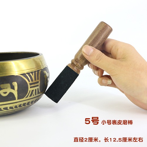 尼泊爾手工瑜伽冥想頌缽配件音缽槌佛音碗棒錘裹皮磨棒靜心缽皮棒-細節圖8