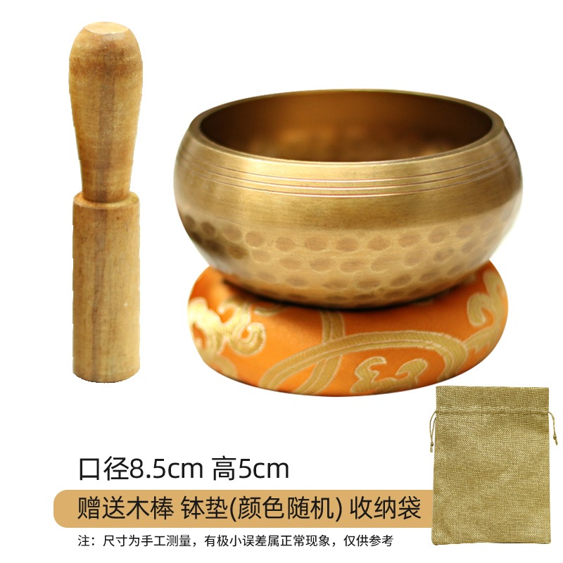 音缽尼泊爾手工缽音碗瑜伽冥想滿月頌缽梵音缽靜心缽銅磬法器銅缽-細節圖7