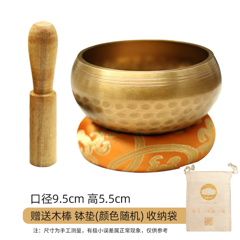 音缽尼泊爾手工缽音碗瑜伽冥想滿月頌缽梵音缽靜心缽銅磬法器銅缽-細節圖8