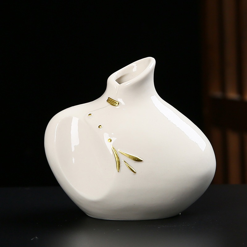 家居裝飾品創意旗袍花瓶擺件電視酒櫃客廳陶瓷中式辦公室工藝品-細節圖5