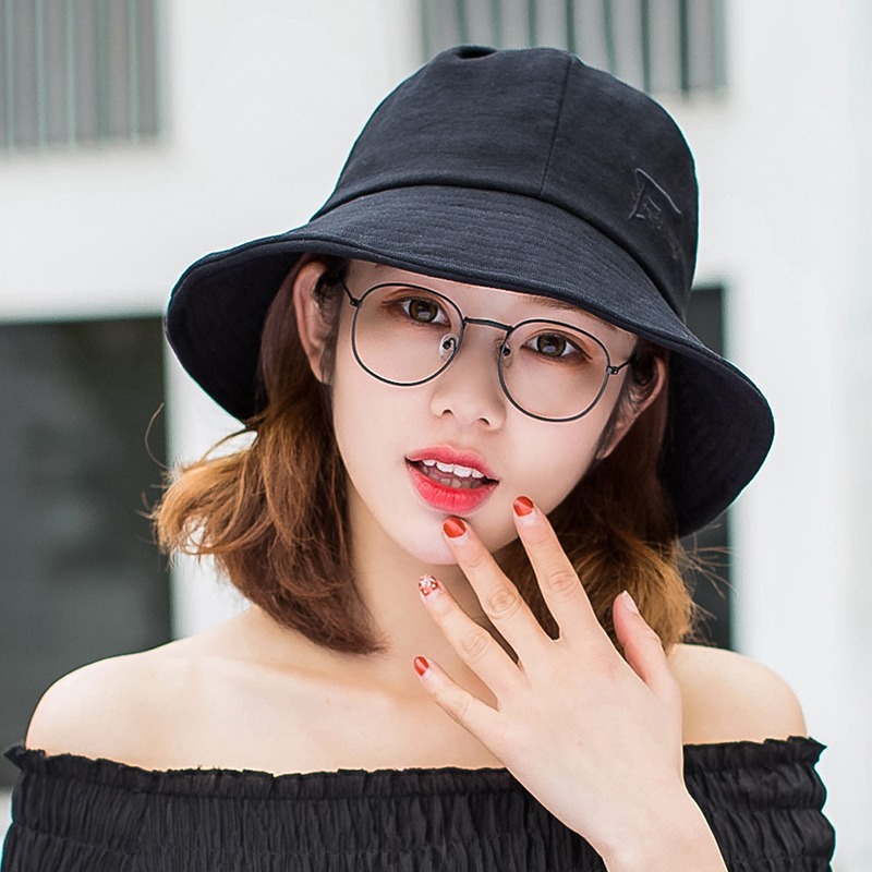 韓版漁夫帽子 女夏天遮陽防曬帽時尚出遊盆帽休閑學生百搭太陽帽-細節圖5