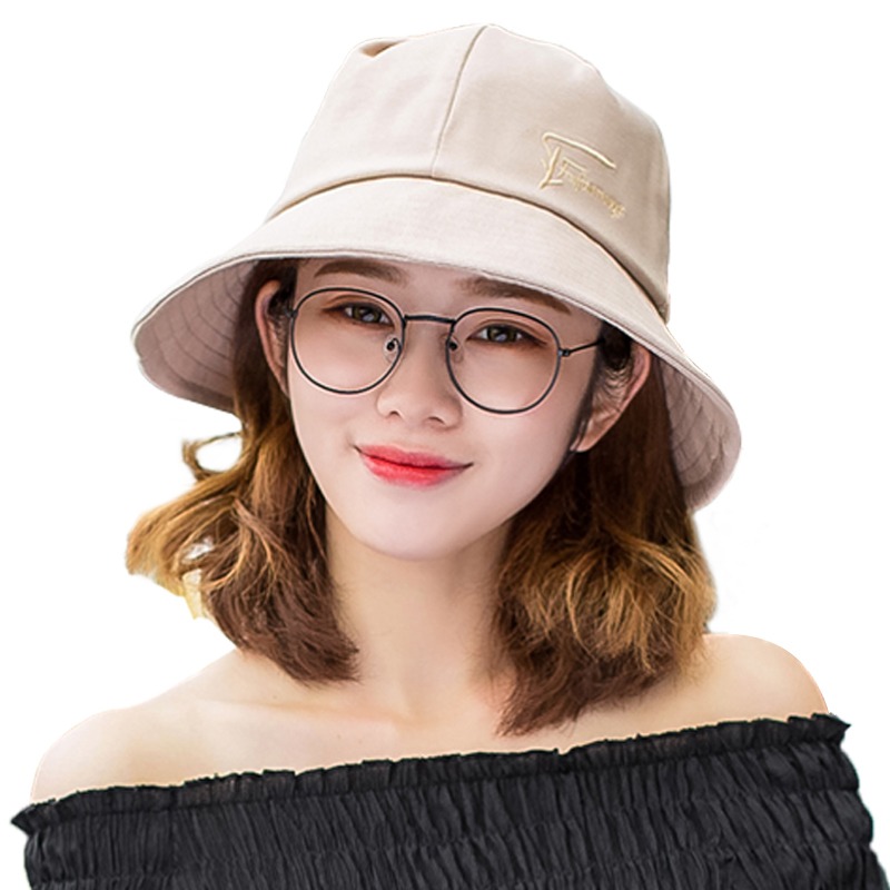 韓版漁夫帽子 女夏天遮陽防曬帽時尚出遊盆帽休閑學生百搭太陽帽-細節圖6