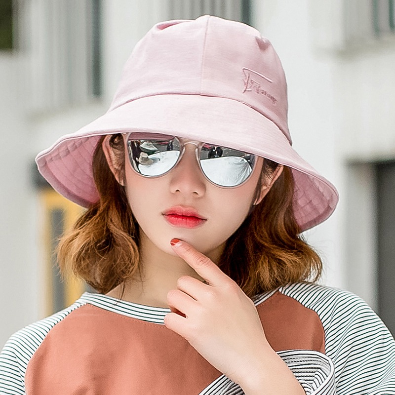 韓版漁夫帽子 女夏天遮陽防曬帽時尚出遊盆帽休閑學生百搭太陽帽-細節圖8
