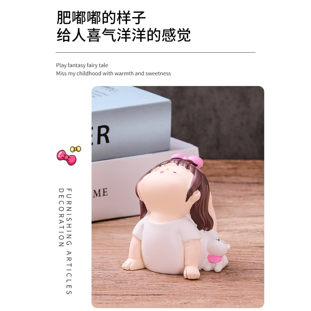 創意瑜伽女孩擺件減壓治癒系可愛卡通送閨蜜同事小禮物裝飾品擺設-細節圖9
