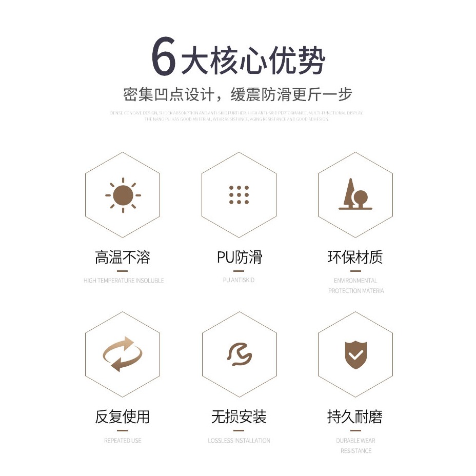 汽車防滑墊車用手機中控臺耐高溫置物墊車載擺件固定貼車內裝飾品-細節圖9