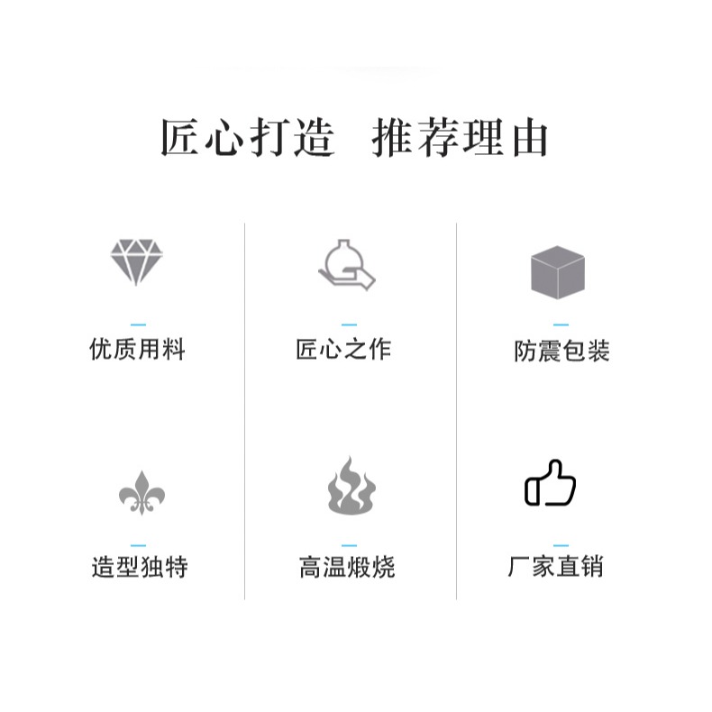 景德鎮陶瓷花瓶ins擺件客廳藝現代酒櫃裝飾品書房創意插花小花瓶-細節圖7
