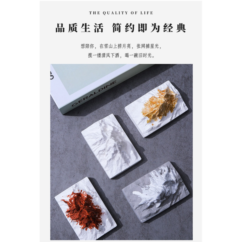 阿爾卑斯山冰山汽車香薰擺件車載香水香氛擴香石高檔車內裝飾用品-細節圖10