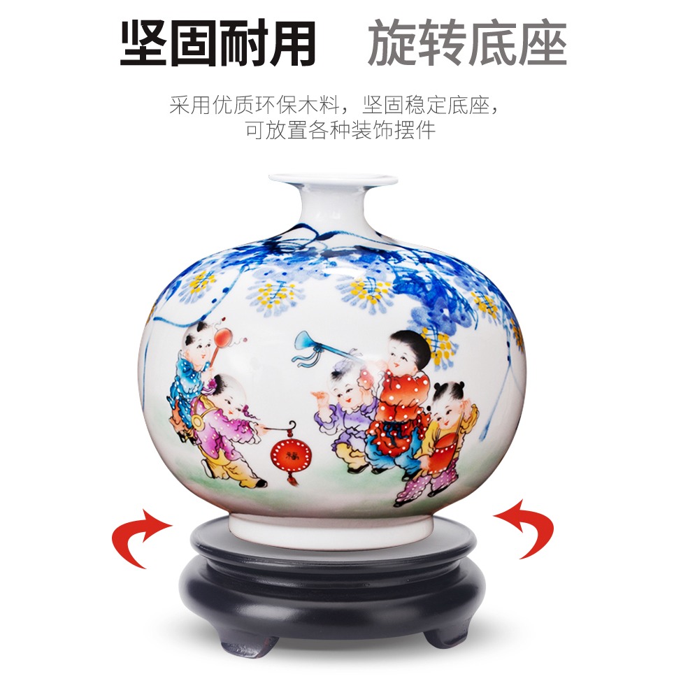 花盆底座亞光轉盤旋轉木盆景魚缸花瓶酒壇花架佛像墊底圓形託盤-細節圖10