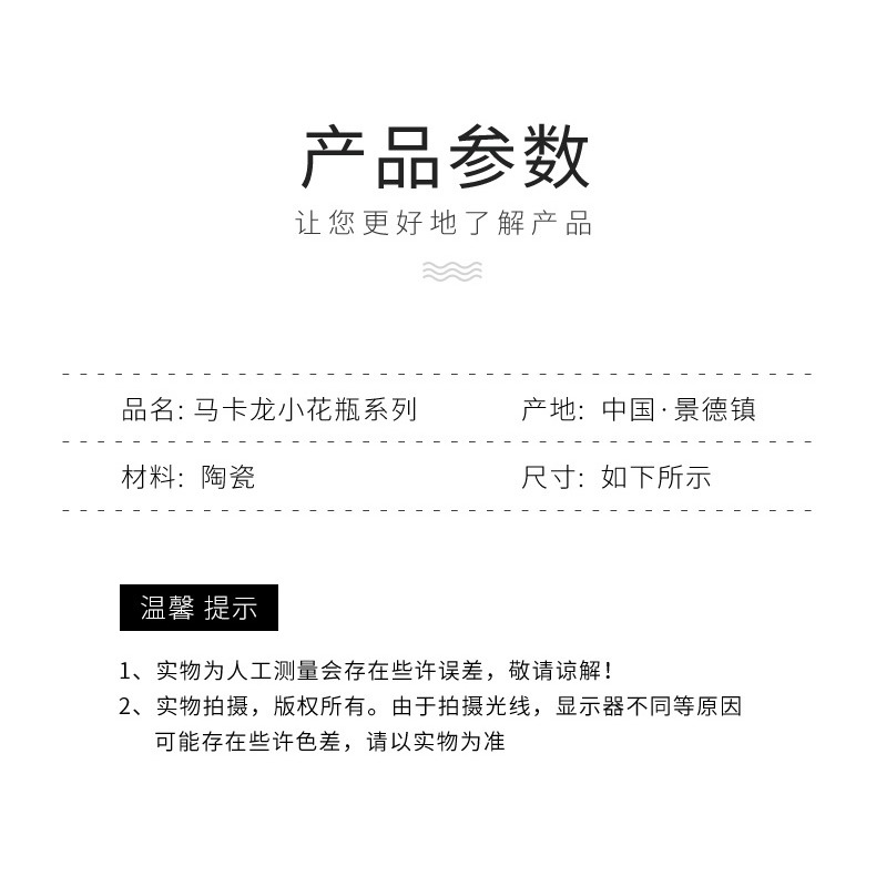 北歐創意輕奢簡約桌面小花瓶ins 風客廳電視櫃滿天星插花乾花擺件-細節圖10