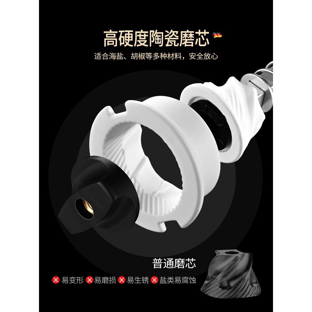 電動胡椒研磨器家用花椒磨粉器現磨海鹽黑胡椒研磨瓶磨胡椒粉神器-細節圖2