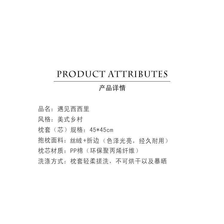 樸居抱枕靠墊美式鄉村沙發汽車靠枕田園ins北歐牀頭靠背套午睡枕-細節圖10