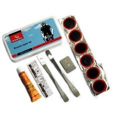 補胎工具盒 補胎片 撬胎棒 膠水 金屬銼刀 修車工具 補胎貼 補胎-細節圖3