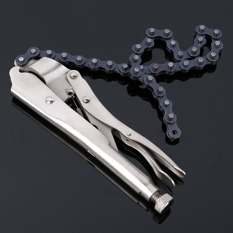奧邦合金鋼鏈條大力鉗多規格 C型大力鉗焊接工具尖嘴大力鉗-細節圖2