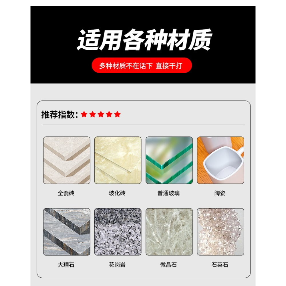 玻璃開孔器幹打瓷磚打孔鉆頭神器陶瓷大理石專用全瓷磁磚擴孔器-細節圖7