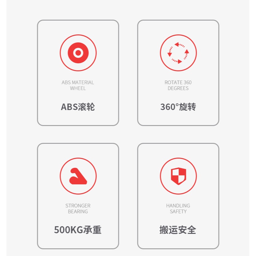 傢俱移動神器萬向輪搬家家居移牀餐桌重物滑輪託盤承重轉向輪子-細節圖7