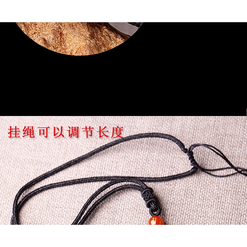 天然冰種黑曜石貔貅平安扣瑪瑙吊墜貔恘項鏈男女款玉吊墜情侶掛墜-細節圖10