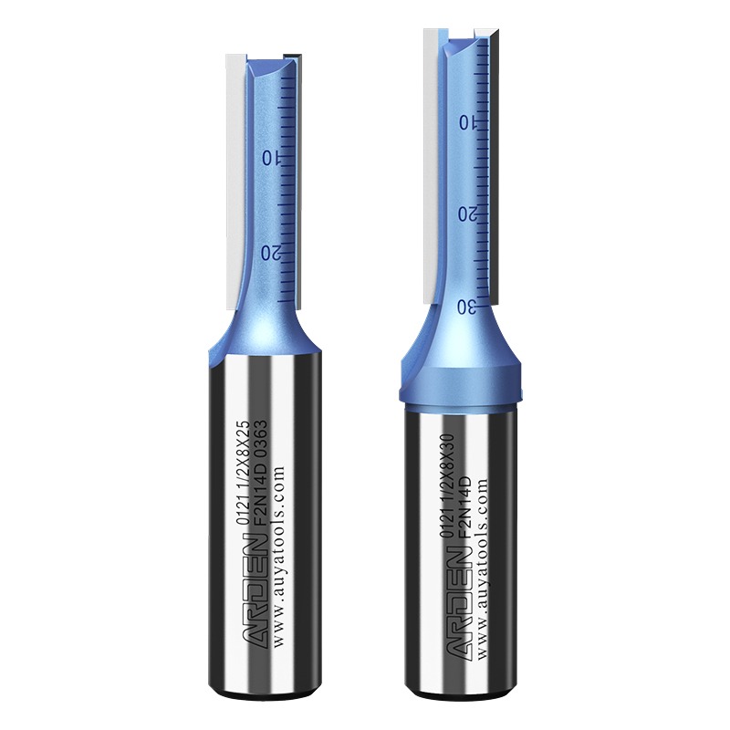雅登木工刀具開料刀銑刀雙刃直刀電木鏤銑開槽鑼刀雕刻修邊機刀頭-細節圖2