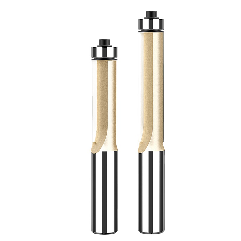 雅登木工修邊刀具加長帶軸承封邊條直刀毛邊雕刻機專業級鏤銑刀頭-細節圖2