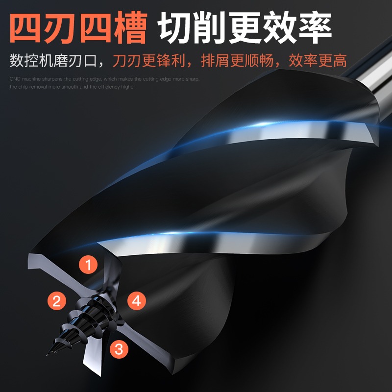 滬豪支羅鉆打孔神器塑料木板開孔器工具六角柄加長木工鉆頭大全-細節圖3