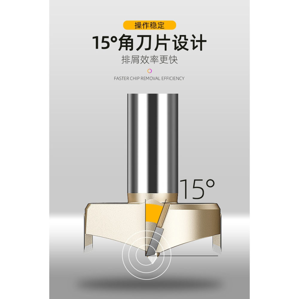 浪潮木工開孔器木頭板材擴孔桌面鉸鏈鉆孔取眼洞鉆頭木門打孔神器-細節圖8