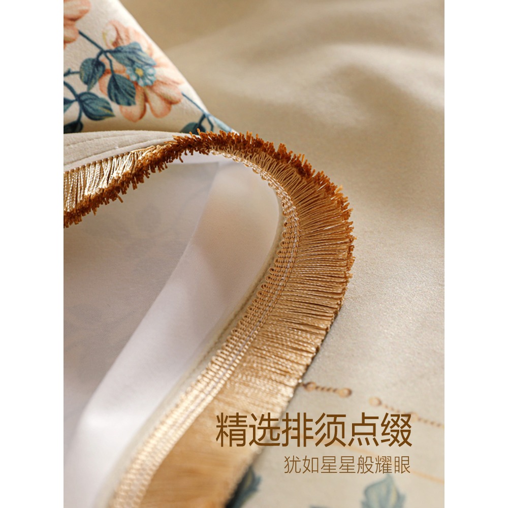 樸居桌布輕奢風美式餐桌臺布高級感茶幾法式復古長方形ins風蓋巾-細節圖5