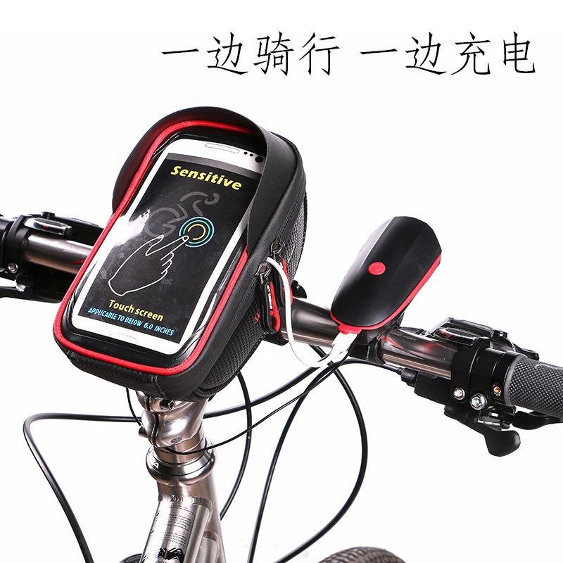 自行車包 觸屏車把包 車前包 車頭包騎行裝備手機包 山地車前梁包-細節圖2