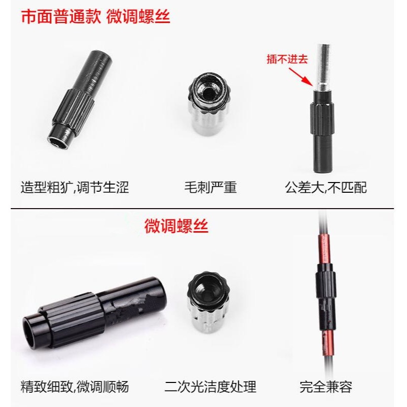 山地公路車變速調節器 4mm變速調節螺絲 中段變速管微調螺絲-細節圖5