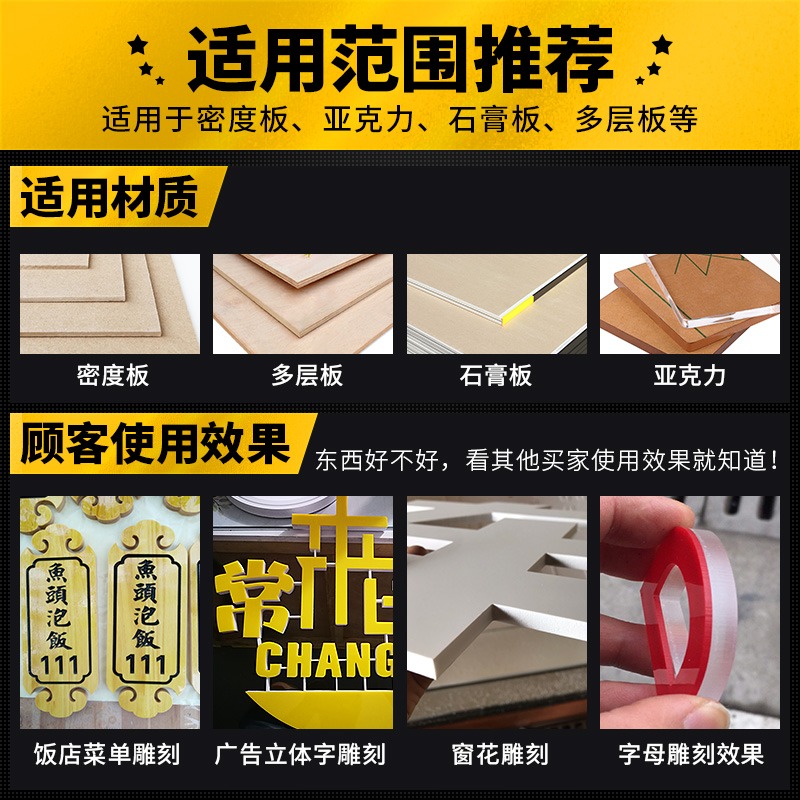 滬豪平底尖刀加長42mm錐度4MM雕刻尖刀數控精雕廣告雕刻機刀具-細節圖4
