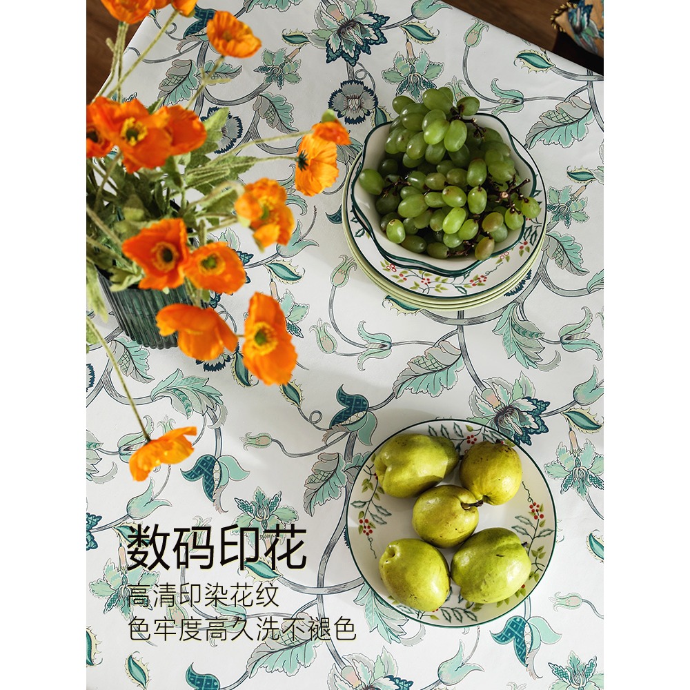 樸居桌布高級感輕奢風茶幾布美式皮革防水防油防燙餐桌臺布巾ins-細節圖4