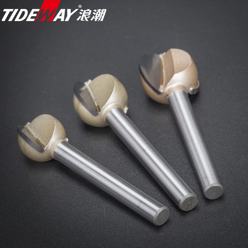 浪潮 專業級丸球刀 木雕根茶盤茶桌雕刻刀銑刀 球刀 橄欖核菩提子-細節圖2