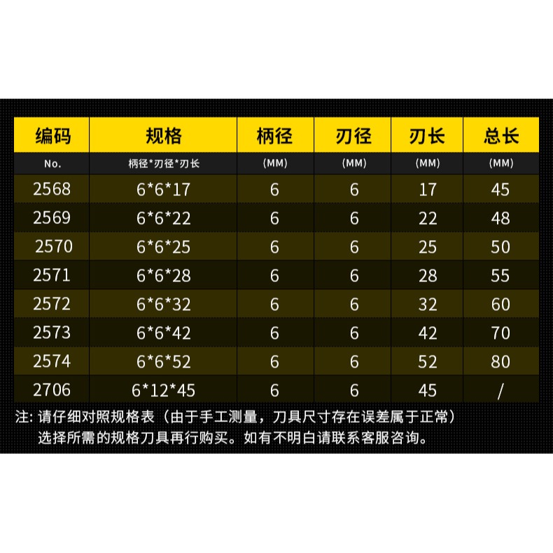 滬豪6mm毫米雙刃直槽銑刀密度板切割刀木工雕刻刀電腦雕刻機刀具-細節圖9