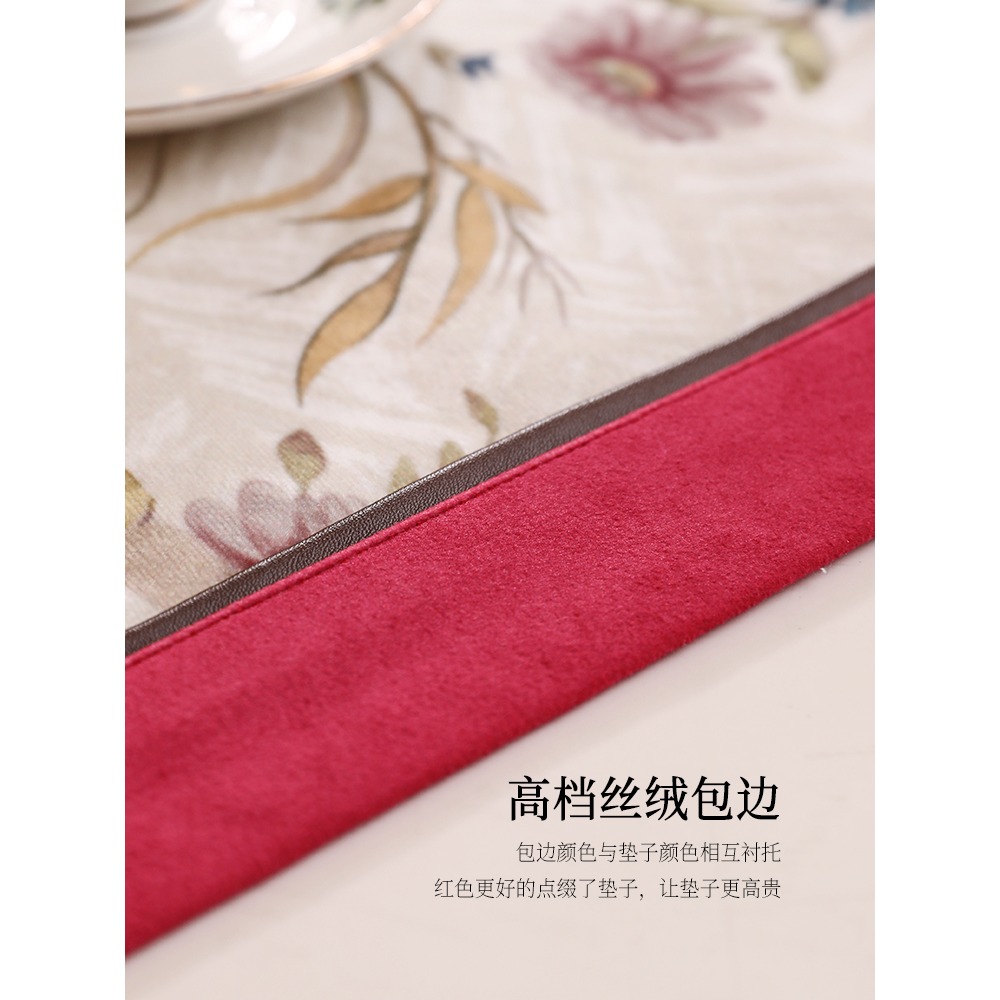 樸居美式沙發墊四季通用輕奢歐式沙發坐墊田園防滑套罩靠背巾北歐-細節圖5