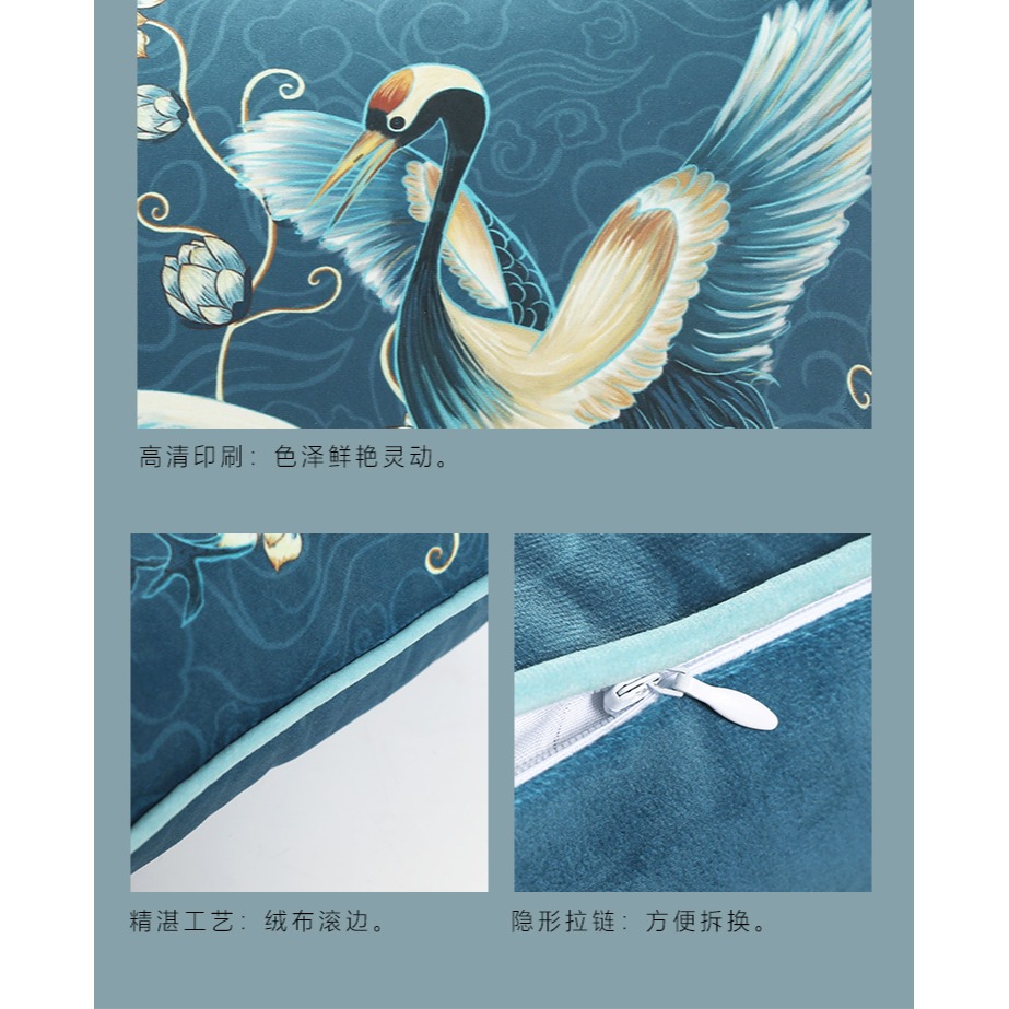 樸居抱枕靠墊美式輕奢沙發靠枕新中式牀頭靠背含芯冬季車載靠枕墊-細節圖9